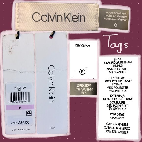 Calvin Klein | Faux Leather Pencil Skirt - Picture 6 of 7